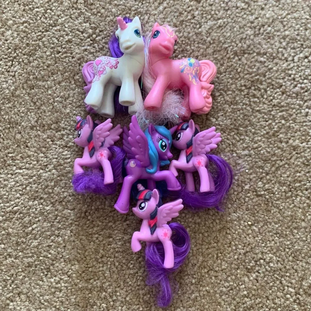 My Little Pony lot of 6 McDonald's figures twilight sparkle Luna rarity pinkie